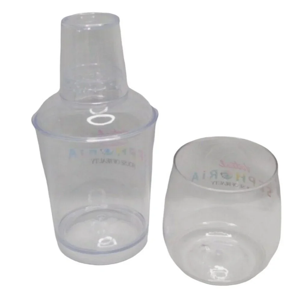 Sephora Sephoria House of Beauty Acrylic Cocktail Shaker and Wine Glass